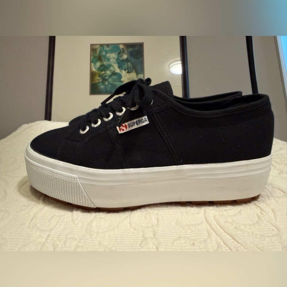 Superga Black Slip-On Shoes - Picture 3 of 9
